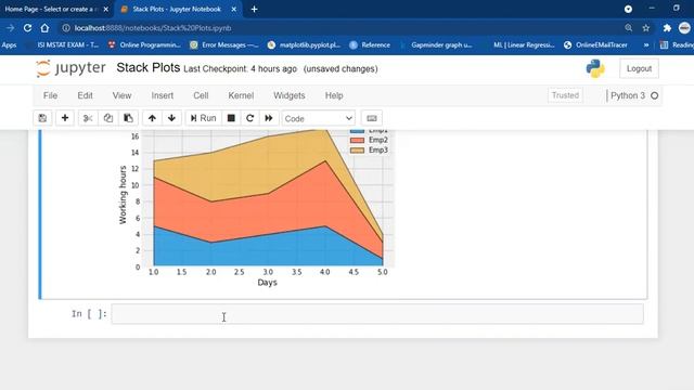 Stack Plots Matplotlib | Matplotlib Tutorial Part 6 | Creating and Customising Stack Plots in Pytho смотреть онлайн