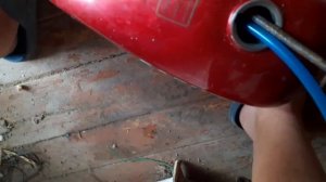 Как на мапеде альфа очень просто выпрямить бак #