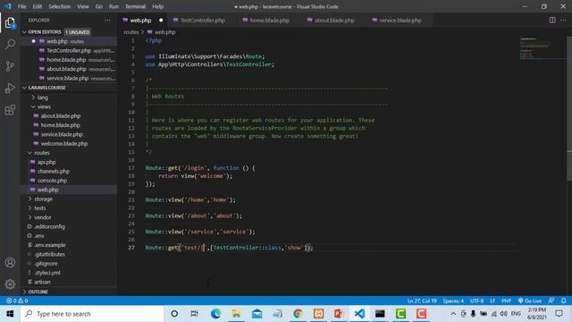 How to create a laravel controller смотреть онлайн