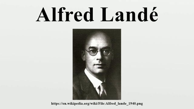 Alfred Landé смотреть онлайн