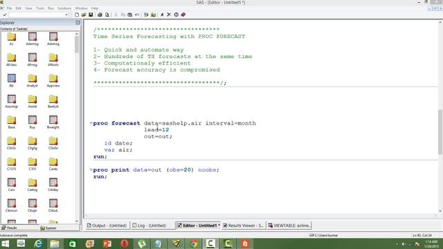 Time Series Forecast using PROC Forecast in SAS смотреть онлайн