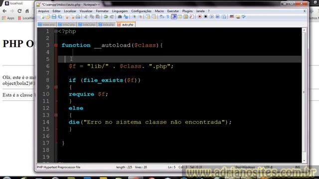 PHP Orientação a Objetos aula 16 - autoload смотреть онлайн