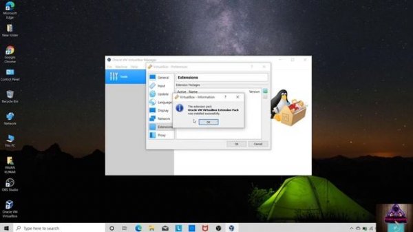 Installation of VirtualBox 6.1.14||Extension pack & VBoxManage on Windows 10