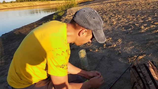 Приехали с ночёвкой на речку Ахтубу#купаемся #с раннего утра на рыбалке вдвоём. смотреть онлайн