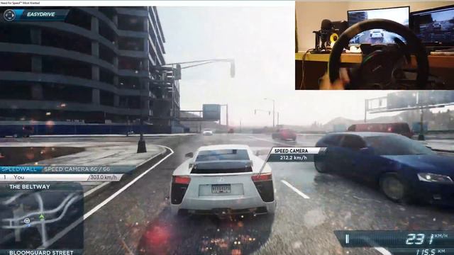 Need For Speed Most Wanted DirectDrive/ForceFeedback Gameplay (MOZA R5/ES Wheel/Sim Jack Mini Pedal