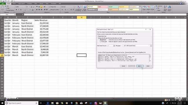 Open Text Files in Excel смотреть онлайн