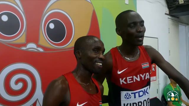 IAAF 2015 World Championships - Silas Kiplagat & Abel Kiprop KEN - after 1500m Heats смотреть онлайн