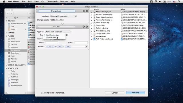 Batch Rename in Path Finder смотреть онлайн