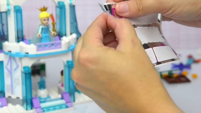Frozen LEGO Disney Princess Elsa's Sparkling Ice Castle Build Review Part 2 - Kids Toys смотреть онлайн