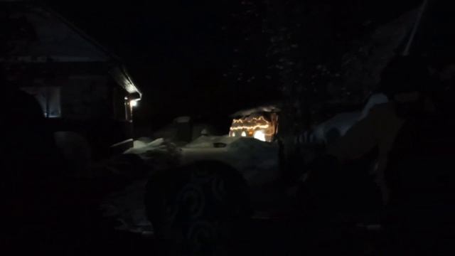 Гости подарили нам салют в тёплую лунную ночь – празднуем Рождество Христово у нас в деревне✨ смотреть онлайн