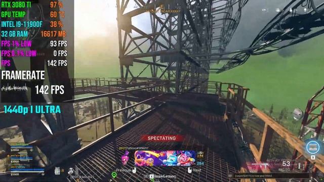 RTX 3080 Ti | Call of Duty: Warzone | INTEL i9-11900F смотреть онлайн