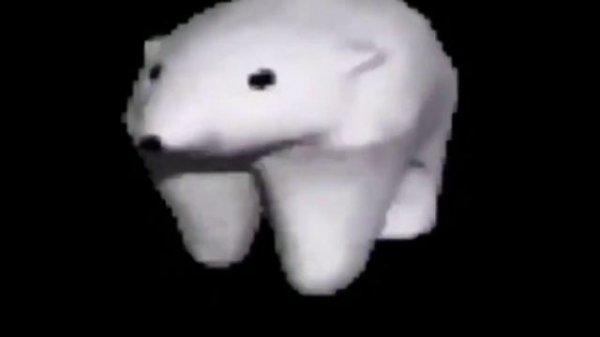 Мем полярный медведь идёт под музыку