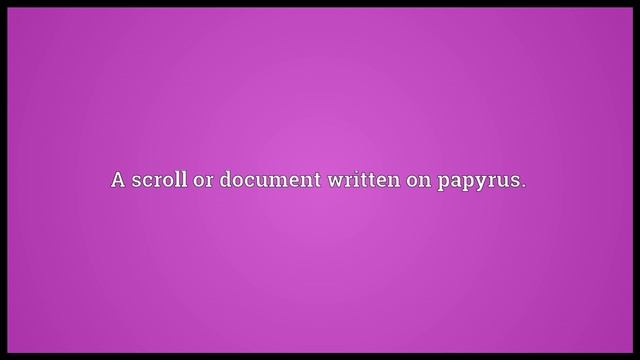 Papyrus Meaning смотреть онлайн
