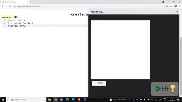 Y10 Computer Science 15th June CT32: Turtle graphics with python смотреть онлайн