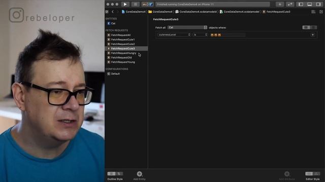 NSPredicate and NSFetchrequest in Core Data смотреть онлайн
