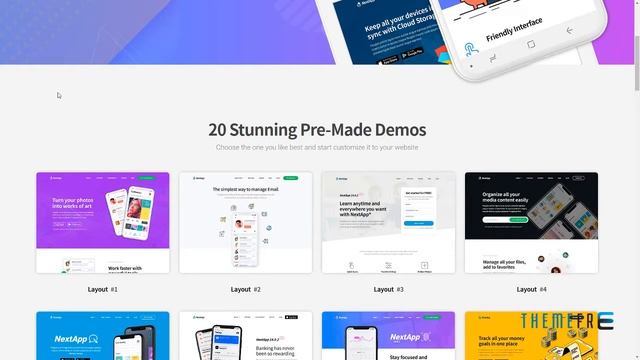 NextApp - App Landing WordPress Theme смотреть онлайн