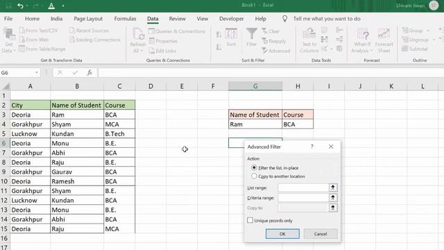 Use Advance filter option in Microsoft Excel@COMPUTEREXCELSOLUTION смотреть онлайн