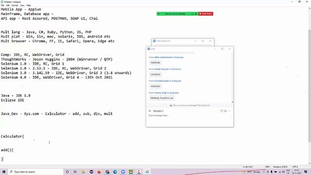 Selenium 4 Batch Nov 2021 - Demo session Day 1 смотреть онлайн