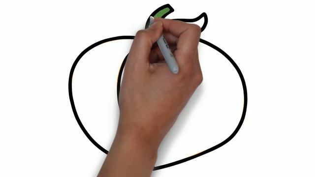 Bolalar uchun Shaftoli rasm chizish/Drawing Picture of a Peach for children/Рисунок персик для дете смотреть онлайн