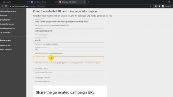 How to setup and test UTM tracking for your website | Campaign URL builder