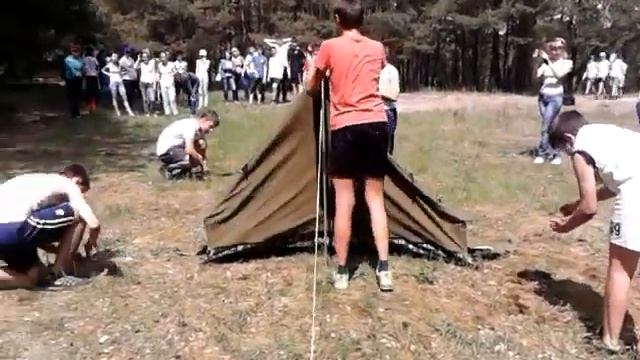 Как ставить палатку (Зарница-2013) смотреть онлайн