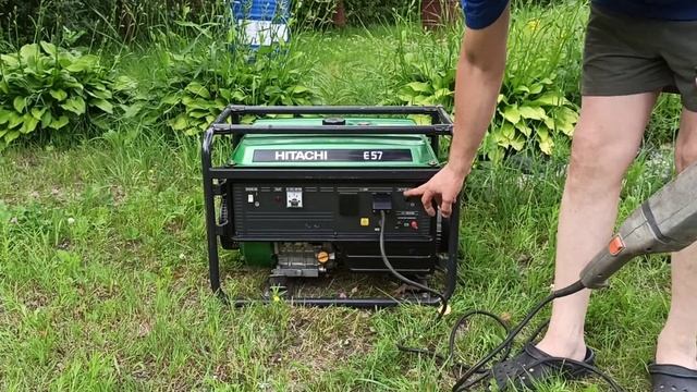 Генератор бензиновый Hitachi E57 смотреть онлайн