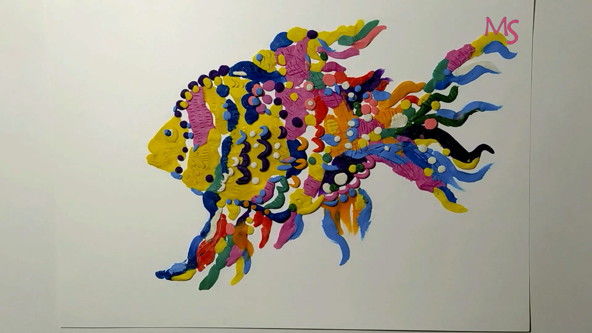 Пластилиновая рыба. Plasticine Fish.