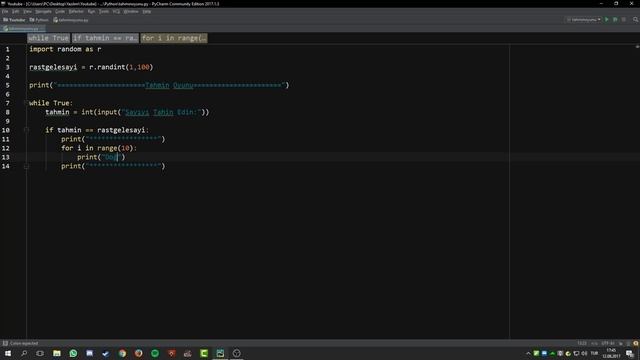 Python 3.6 Örnek Programlar #1 | Tahmin Oyunu смотреть онлайн