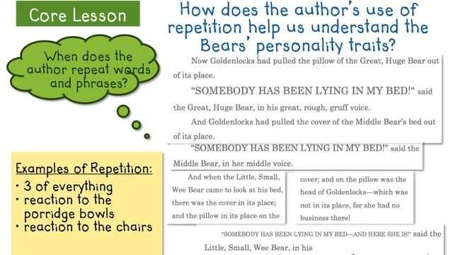 Describe how repeated words and phrases supply meaning in a story смотреть онлайн