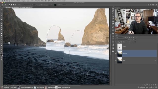 Cómo quitar objetos o personas en Photoshop fácilmente смотреть онлайн