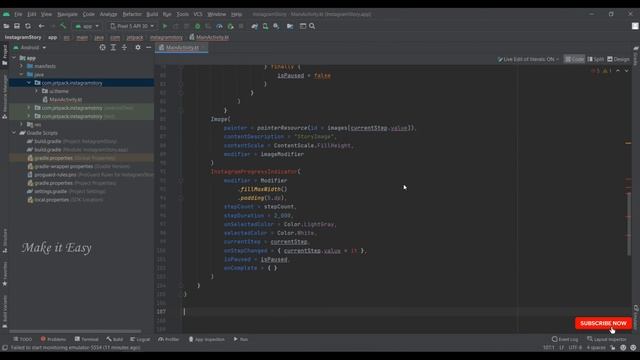 How to implement Instagram Stories Screen in Jetpack Compose | Android | Kotlin | Make it Easy смотреть онлайн