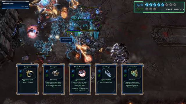 Starcraft 2 Battlefront Card Game LotV Protoss Mothership Base cover смотреть онлайн