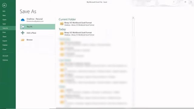 Reduce Excel file size up to 90% with the Binary Workbook Format (Microsoft Excel .XLSB extension) смотреть онлайн