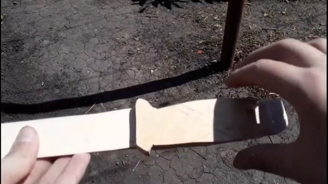 Как сделать штык нож 6х4 из дерева своими руками DIY смотреть онлайн
