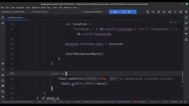 ? ANDROID - ? BACKGROUND LOCATION WITH FOREGROUND NOTIFICATION USING WORK MANAGER ? - KOTLIN смотреть онлайн