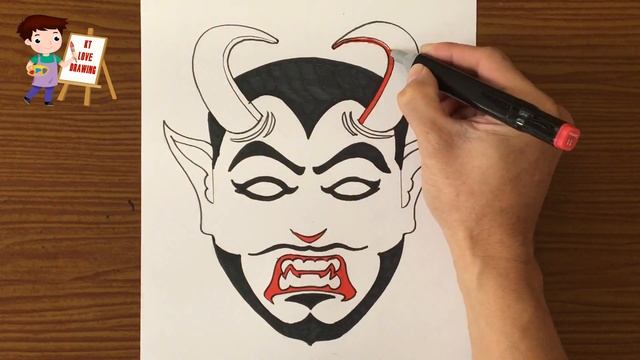 Vẽ mặt nạ | Cách vẽ mặt nạ mỹ thuật 8 | How to draw Mask смотреть онлайн