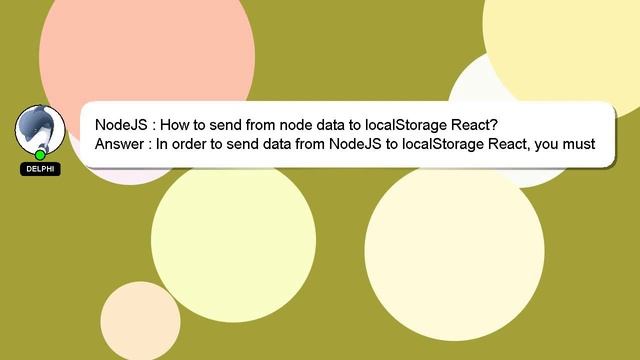 NodeJS : How to send from node data to localStorage React? смотреть онлайн
