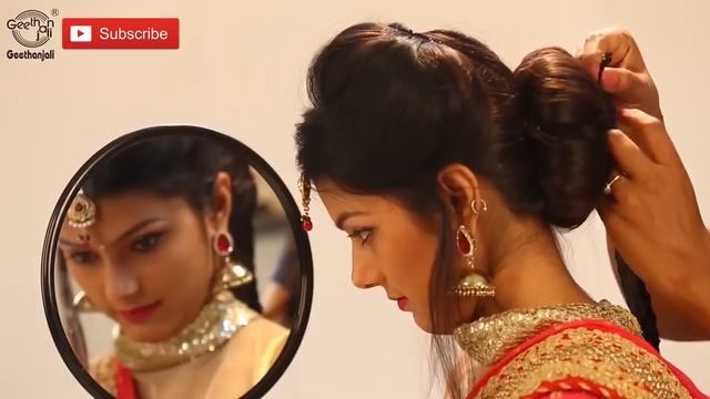 South Indian Bridal Hairstyles Step By Step | Bridal Hairstyles For Weddings & Reception | смотреть онлайн