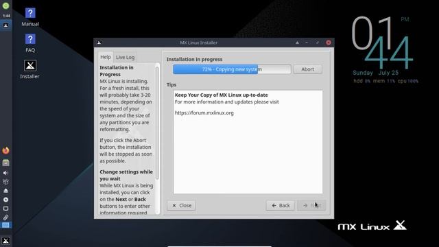 Установка MX Linux 19.4 / Installing MX Linux 19.4 / Linux для начинающих / Linux for beginners смотреть онлайн