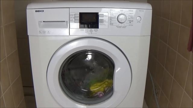 7 minutes rinse program without centrifuge, BEKO WMB 51441, Washing machine, example lavadora #87 смотреть онлайн