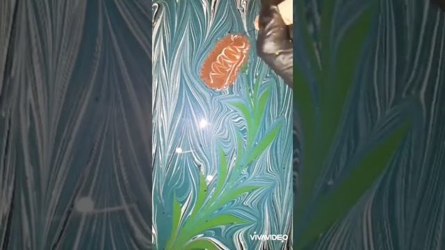 Цветы. Рисование в технике Эбру смотреть онлайн