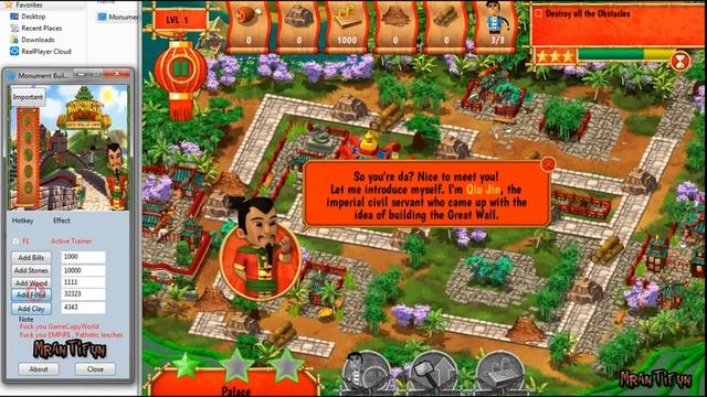 Monument Builders Great Wall of China V4.1.5.1944 Trainer +5 смотреть онлайн