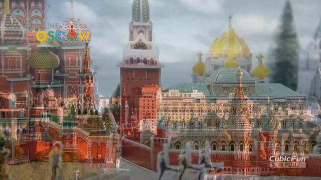 Brand New Cubicfun Cityline — Architectural Moscow Cityline Collection 3D Puzzle