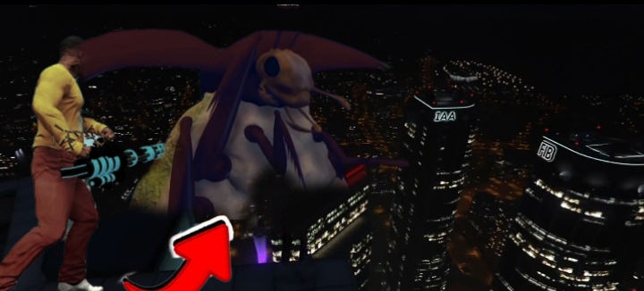 ОГРОМНЫЙ ТАРАКАН НАПАЛ на ЛОС-САНТОС в ГТА 5! ОХОТА на ДРЕВНЕГО МОНСТРА и ОБЗОР МОДА! GTA MODS смотреть онлайн