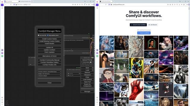 ComfyUI Manager - Update(V0.34): Nodes Info, Workflow Gallery смотреть онлайн
