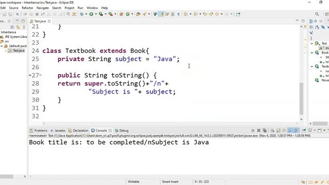 Inheritance in Java смотреть онлайн