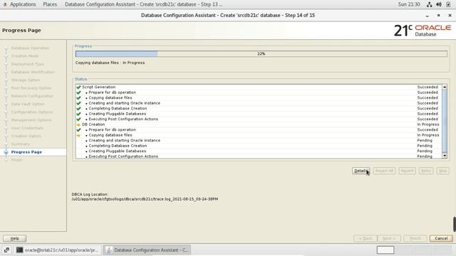 Oracle 21c Database Installation and Creation through DBCA | Oracle 21c Database on Oracle Linux 7. смотреть онлайн