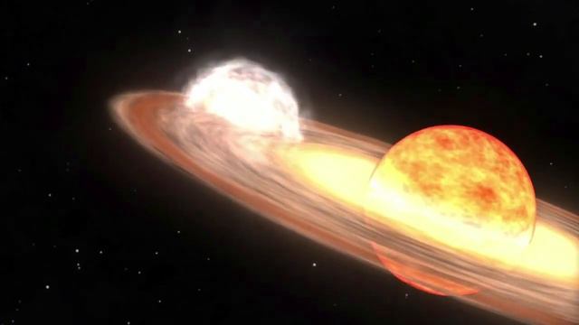 White Dwarf + Red Giant = Thermonuclear Explosion | Animation смотреть онлайн