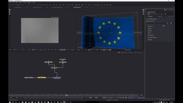 Blackmagic Fusion - Common VFX - Waving Flag Tutorial смотреть онлайн