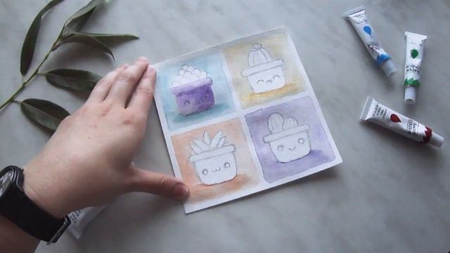 Как нарисовать кактусы | Speedpaint: Funny plants. DARJAART смотреть онлайн